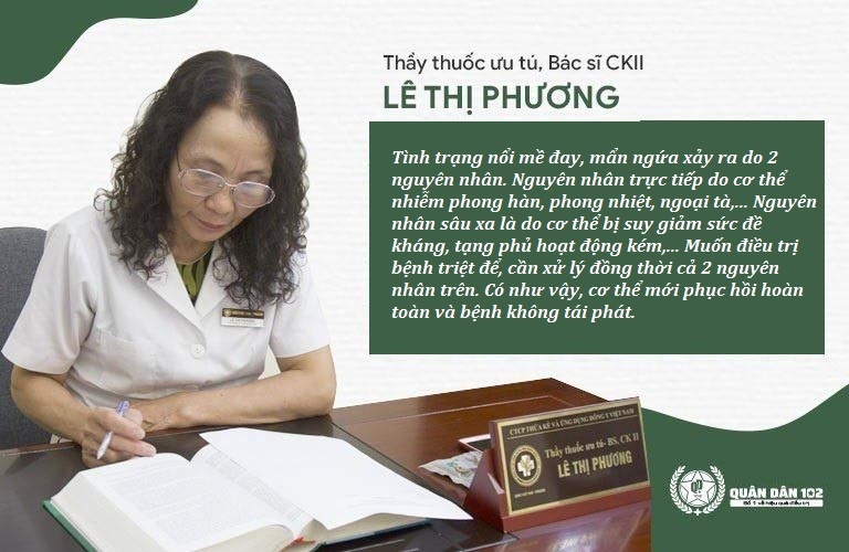 Bác sĩ Lê Phương nói về cơ chế điều trị mề đay triệt để Bác sĩ Lê Phương nói về cơ chế điều trị mề đay triệt để