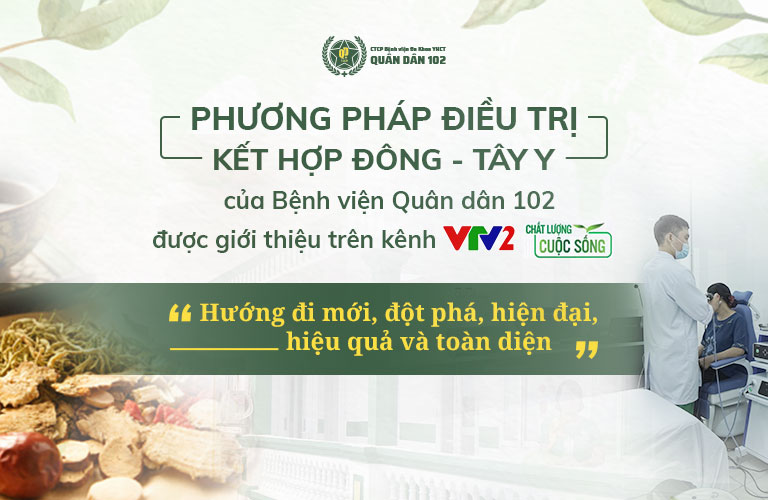 Phương pháp xử lý viêm da cơ địa tại Quân dân 102 được VTV2 đánh giá cao