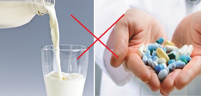 Tuyệt đối không uống sữa tươi với thuốc