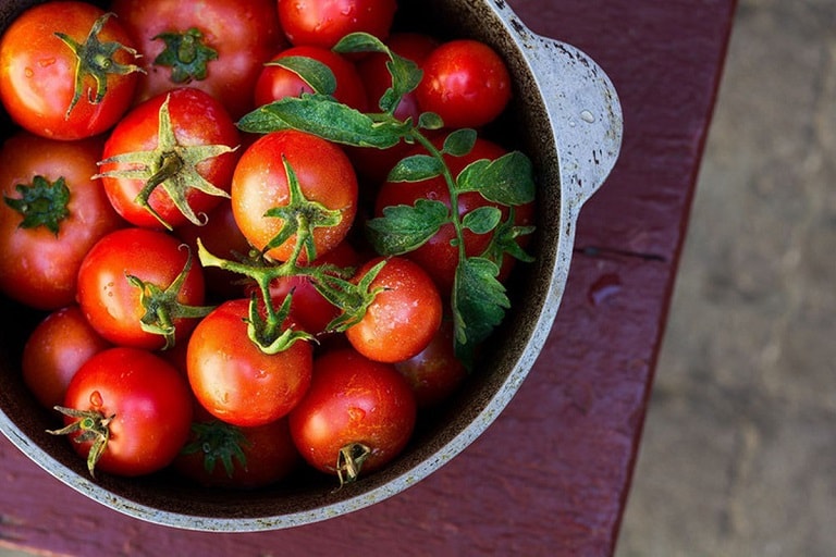 Cà chua là loại quả chứa nhiều axit có thể khiến lượng axit trong dịch vị dạ dày tăng
