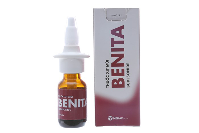 Thuốc xịt mũi Benita chuyên sử dụng để điều trị bệnh viêm xoang do dị ứng thời tiết