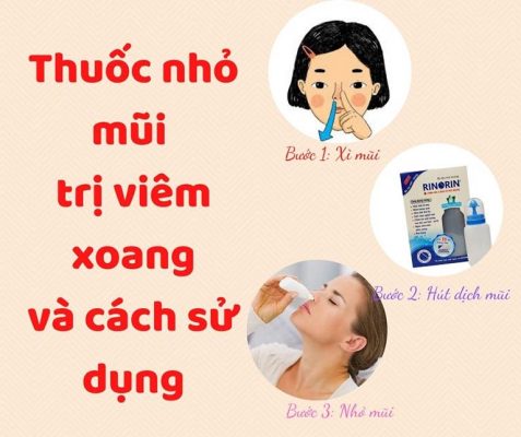 thuốc nhỏ mũi viêm xoang