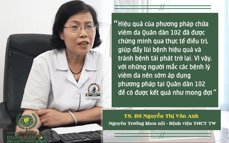 TS. BS Nguyễn Thị Vân Anh đánh giá phương pháp khắc phục viêm da tiết bã Quân dân 102
