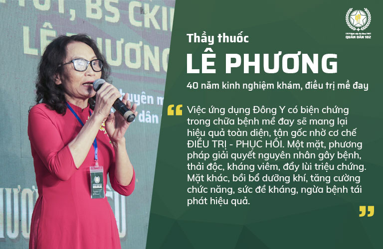 Chia sẻ của Bác sĩ Lê Phương - Giám đốc chuyên môn THYT Cổ truyền Biện chứng Quân Dân 102