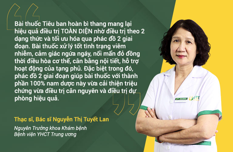 Bác sĩ Tuyết Lan nhận xét Tiêu ban hoàn bì thang Bác sĩ Tuyết Lan nhận xét Tiêu ban hoàn bì thang