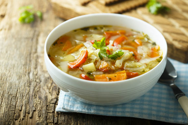 Bị đau dạ dày bạn cũng có thể ăn soup trong bữa sáng để bổ sung dưỡng chất cho cơ thể