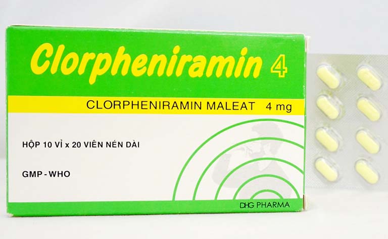 thuốc chữa viêm da tiết bã Clorpheniramin