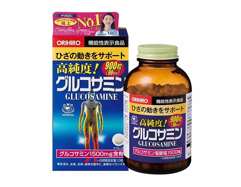 Viên uống bổ xương khớp Glucosamine Orihiro của Nhật Bản là một sản phẩm bảo vệ sức khỏe dành cho người già, người có sức khỏe xương khớp suy giảm