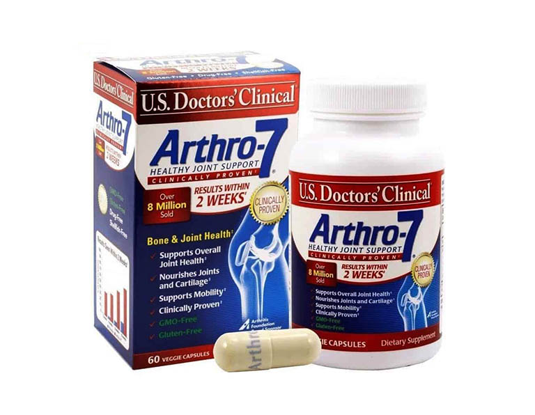 Viên uống Arrthro 7 của Mỹ có tác dụng tăng độ dẻo dai và đàn hồi của sụn khớp, giúp xương khớp được chắc khỏe