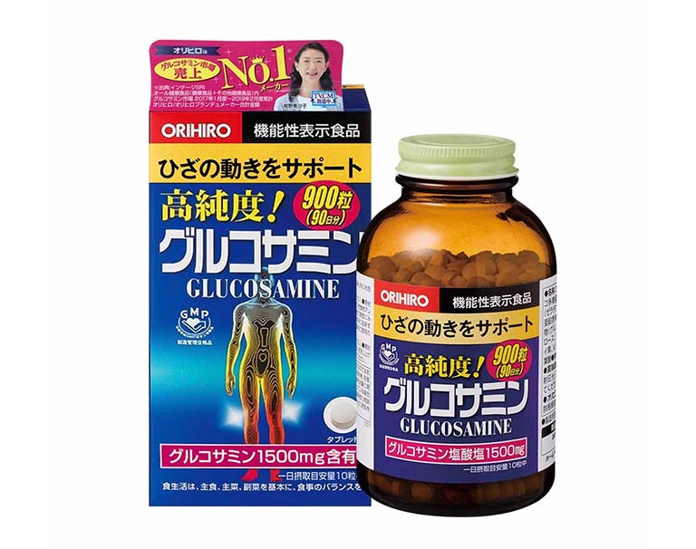 Viên uống Glucosamine Orihiro của Nhật Bản có công dụng hỗ trợ điều trị và phòng ngừa các vấn đề liên quan đến xương khớp