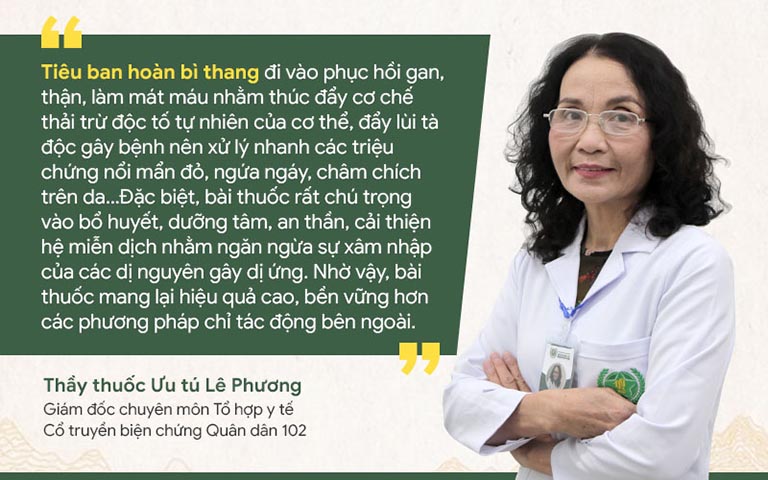 Bác sĩ Lê Phương chia sẻ về Tiêu ban hoàn bì thang
