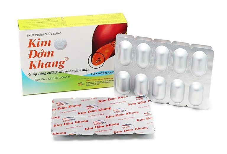 Thực phẩm chức năng Kim Đởm Khang được bày bán rộng rãi tại các hiệu thuốc Tây y hay các trang thương mại điện tử với mức giá dao động từ 160.000 - 175.000 đồng/ hộp 3 vỉ x 10 viên