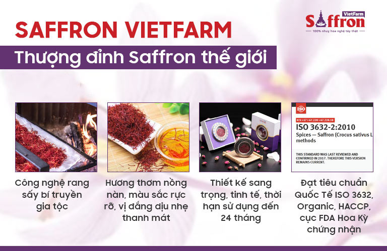 Những ưu điểm vượt trội của Saffron Vietfarm