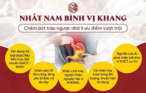 TOP 5 ưu thế vượt trội có 1- 0 - 2 của Nhất Nam Bình Vị Khang - bước đột phá mới trong điều trị viêm loét dạ dày HP