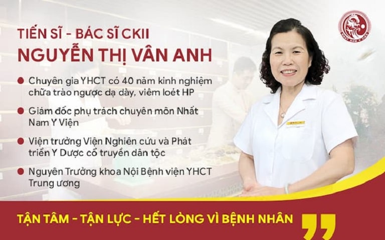 Tiến sĩ, Bác sĩ CKII Nguyễn Thị Vân Anh – Giám đốc chuyên môn Nhất Nam Y Viện