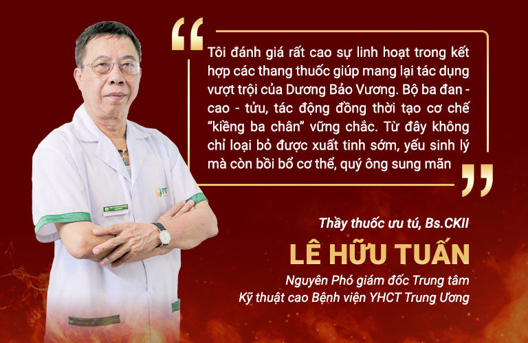 Thầy thuốc ưu tú, Bs.CKII Lê Hữu Tuấn đánh giá cao bài thuốc Dương Bảo Vương