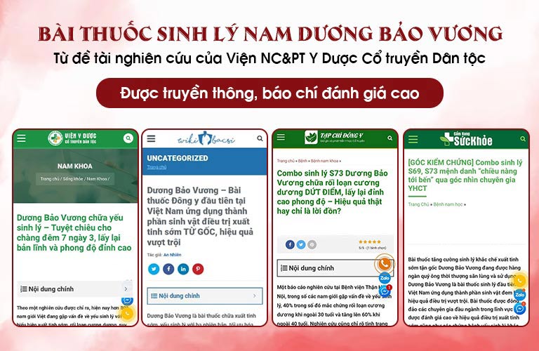 Tác dụng vượt trội, bài thuốc Dương Bảo Vương được báo chí đánh giá cao