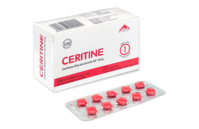 Cetirizine giúp giảm ngứa, sổ mũi, hắt hơi